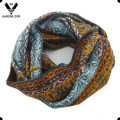 Lady moda Custom Jacquard Pattern Multicolor Loop Scarf